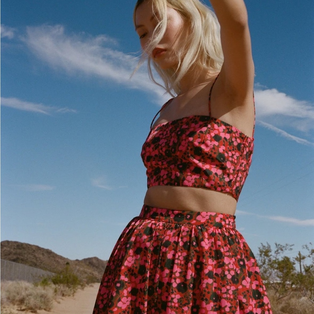 Rhode Penny Pink and Black Two-Piece Set